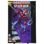 An Ultimate Spider-Man Marvel Comic Book, Signed on the cover by Stan Lee and three others.