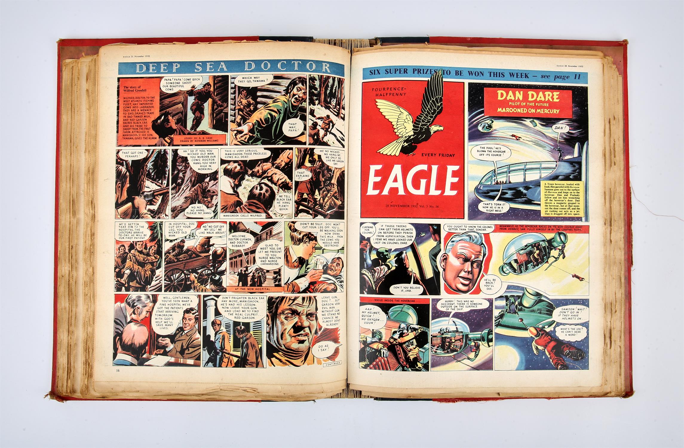 Eagle comics: a complete binder of volume 3 (1952 – 1953) and some additional issues. - Image 3 of 4