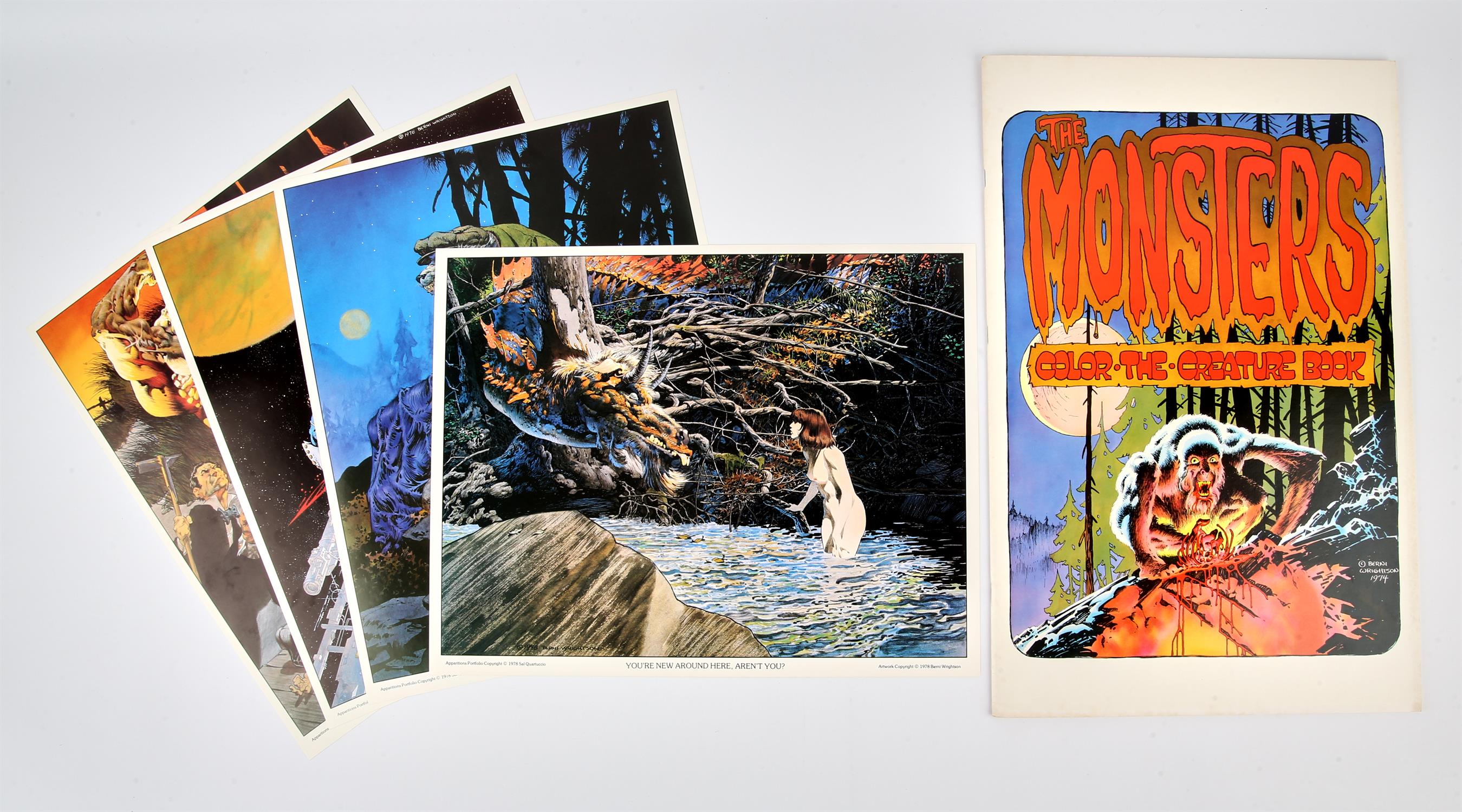 A collection of illustrated portfolios and art prints by Berni Wrightson. A collection of with