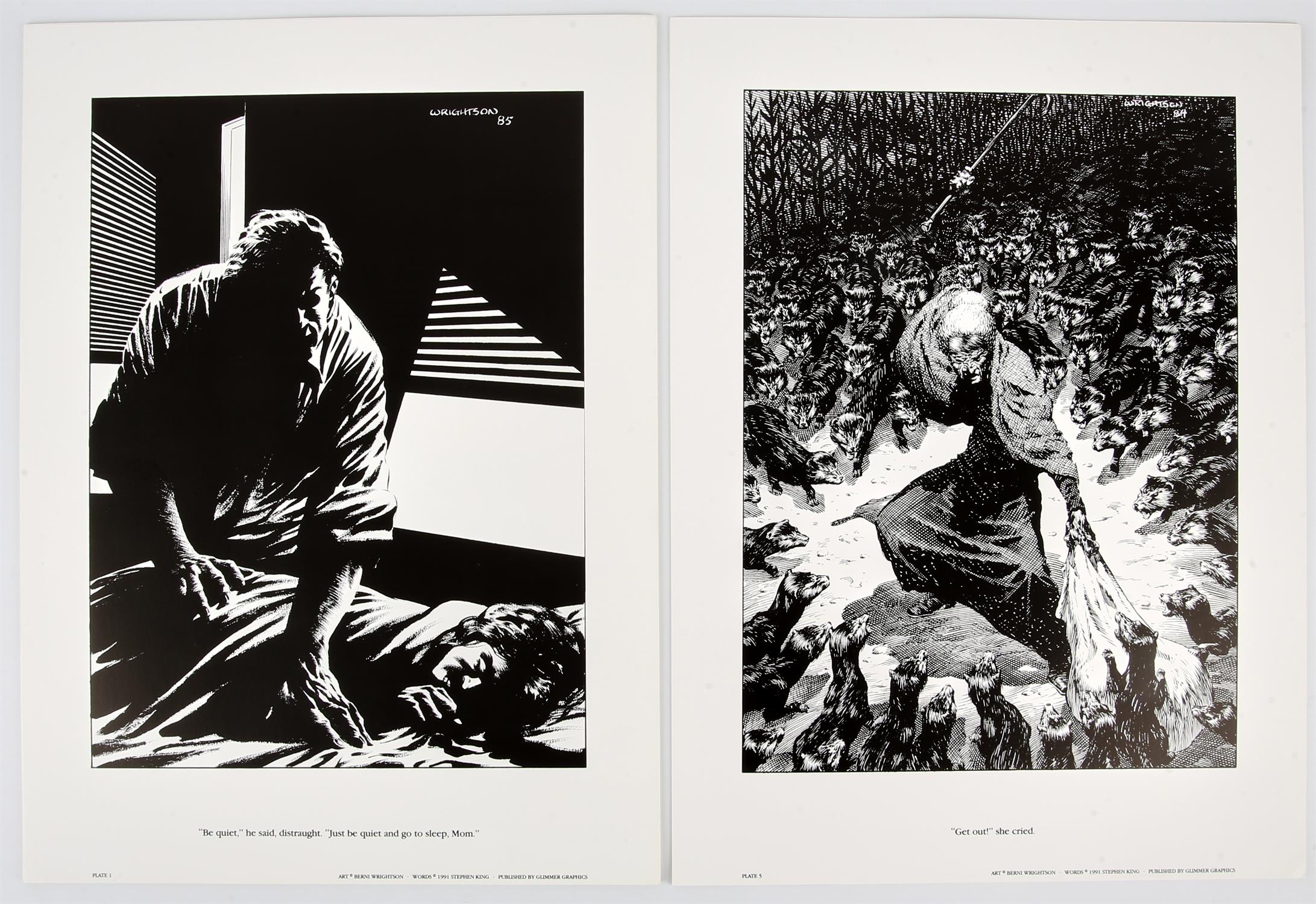 Stephen Kings “The Stand” Portfolio, with illustrations by Berni Wrightson. Signed and Numbered. - Image 2 of 3