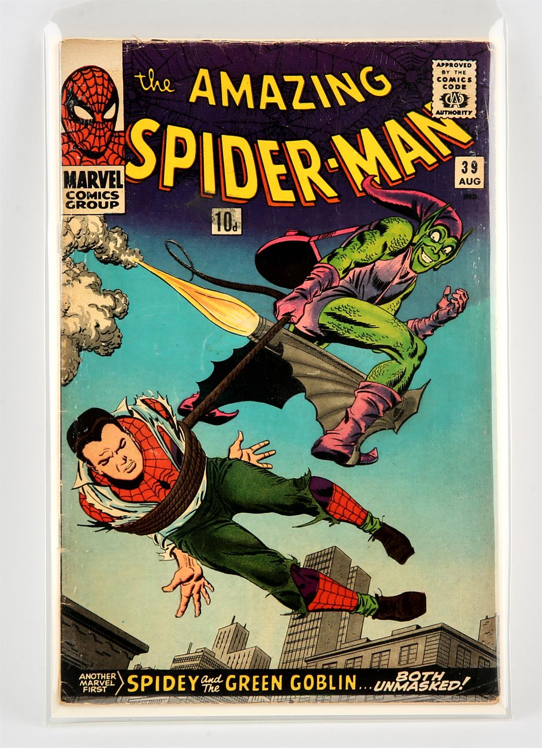Marvel Comics: The Amazing Spider-Man No. 39 (1966). Normon Osborne revealed to be the Green