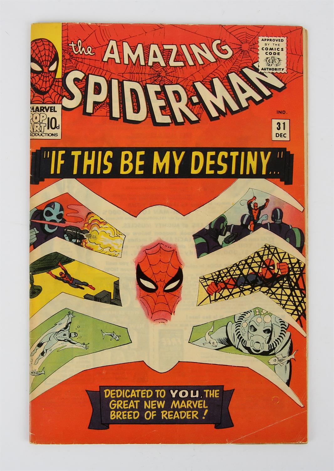Marvel Comics: Amazing Spider-Man No. 31 featuring the 1st appearance of Gwen Stacey and Harry