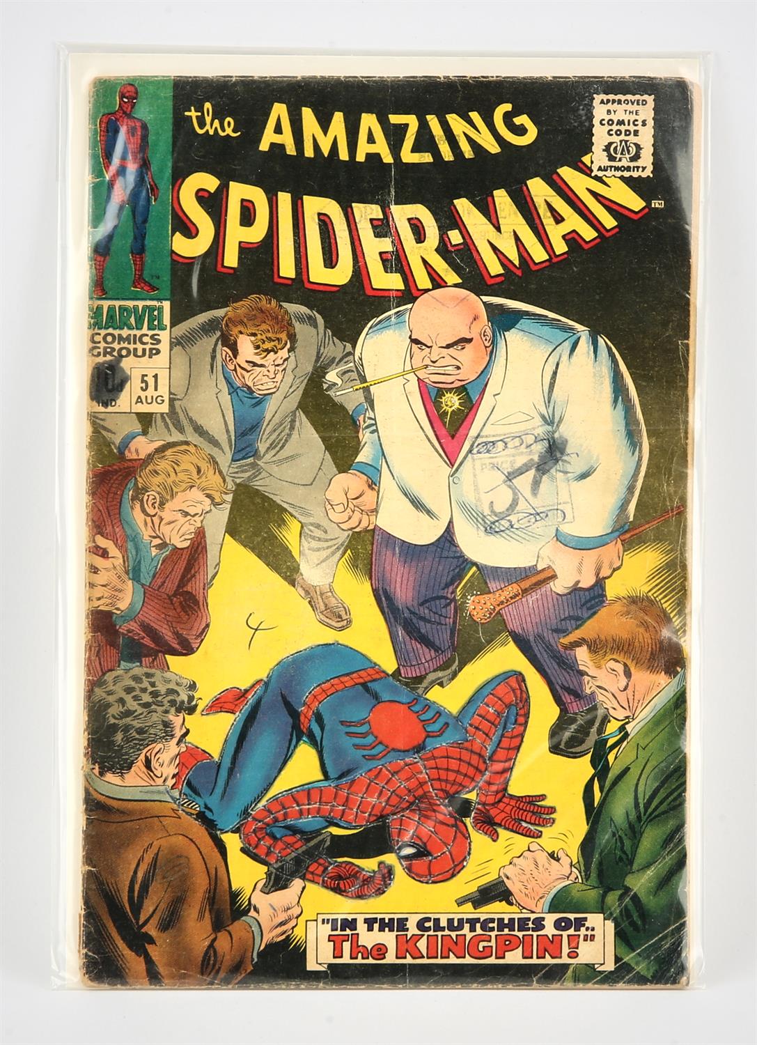 Marvel Comics: The Amazing Spider-Man No. 51 featuring the 2nd appearance of the Kingpin (1967).