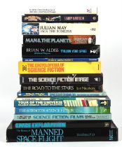 Science-fiction books: A group of seventeen (17) vintage science fiction, space exploration and