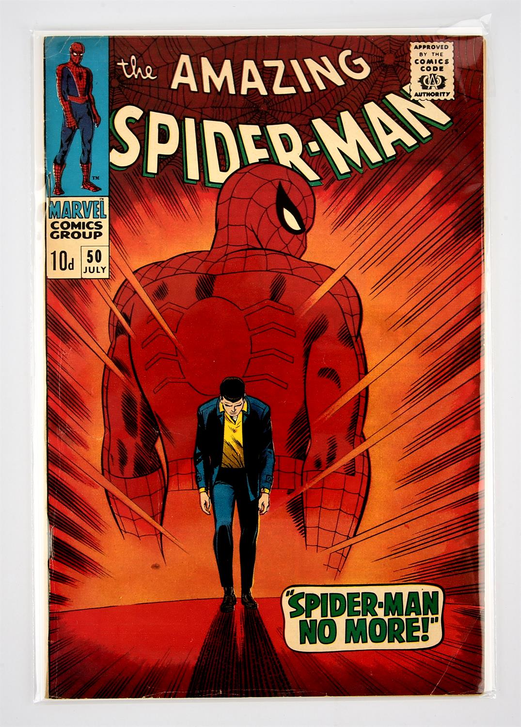 Marvel Comics: The Amazing Spider-Man No. 50 featuring the 1st appearance of the Kingpin (1967).