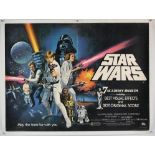 Star Wars (1977) British Quad film poster (Oscars style), directed by George Lucas and starring