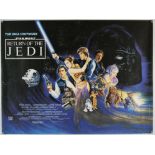 Star Wars The Return Of The Jedi (1983) British Quad film poster, artwork by Josh Kirby, rolled,