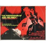 Four British Quad film posters for Horrors including The Possession of Joel Delaney (1972) starring