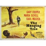 The Hanging Tree (1959) British Quad film poster for the western starring Gary Cooper,
