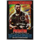 Predator (1987) US One sheet film poster, starring Arnold Schwarzenegger, 20th C Fox, rolled,