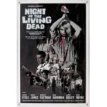 Night of the Living Dead - Paul Mann design film poster, hand numbered, rolled, 24 x 36 inches.