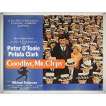 Goodbye Mr. Chips (1969) British Quad film poster, linen backed, 30 x 40 inches.