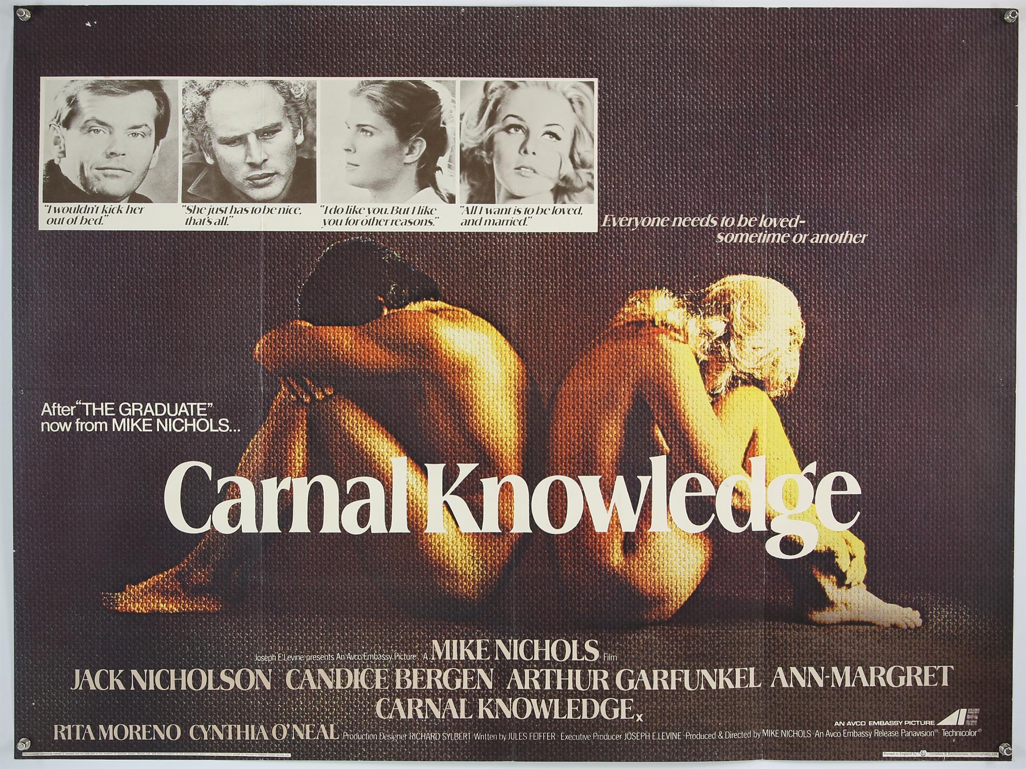 15 British Quad film posters from the 1970’s including S.O.S. Titanic (1979), Carnal Knowledge - Image 2 of 3