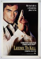 James Bond Licence to Kill (1989) Advance One Sheet film poster, starring Timothy Dalton,