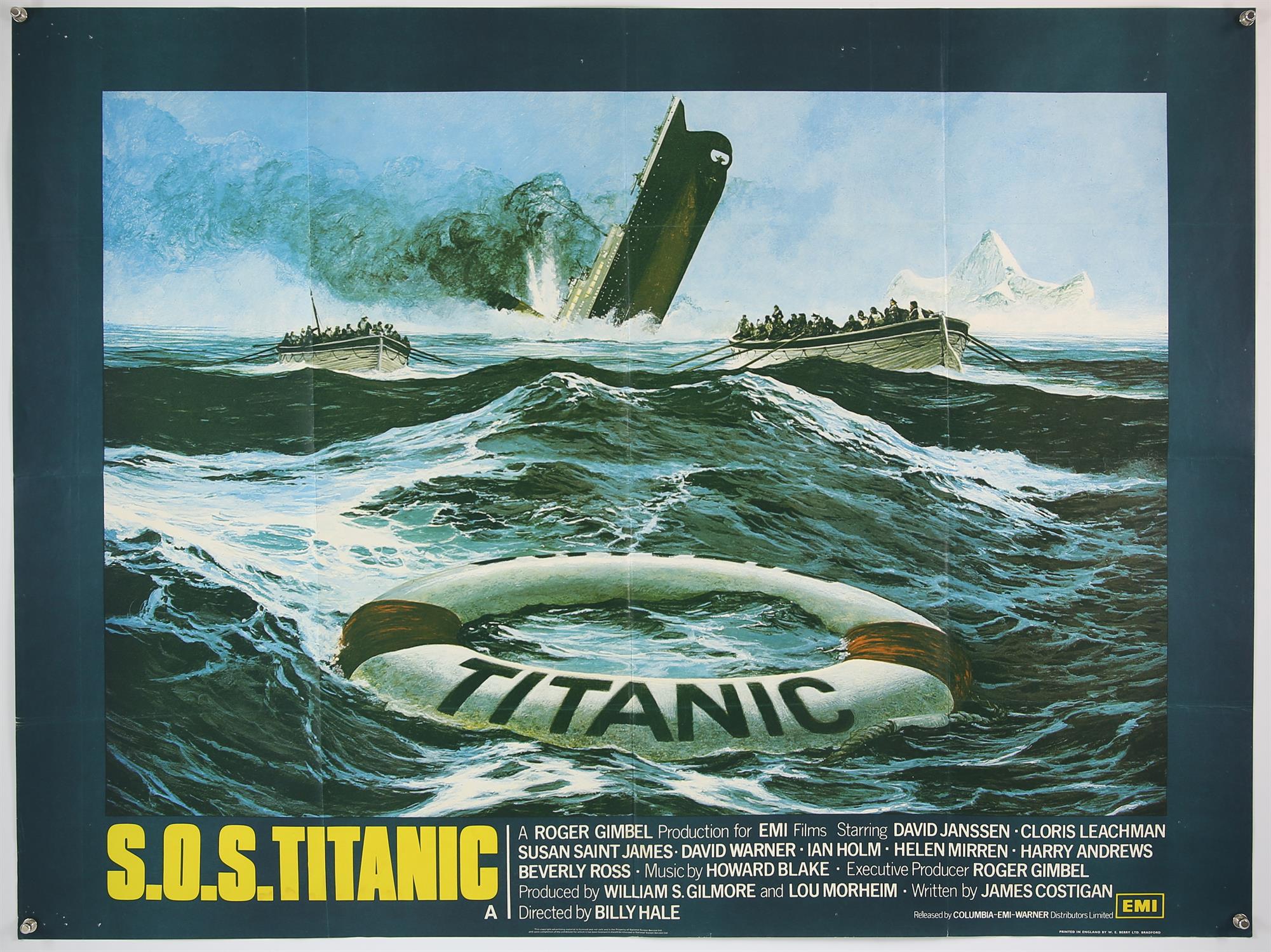 15 British Quad film posters from the 1970’s including S.O.S. Titanic (1979), Carnal Knowledge