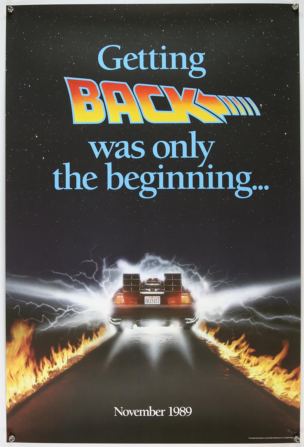 Back to the Future Part II (1989) Vice Press limited edition print, hand numbered, rolled,