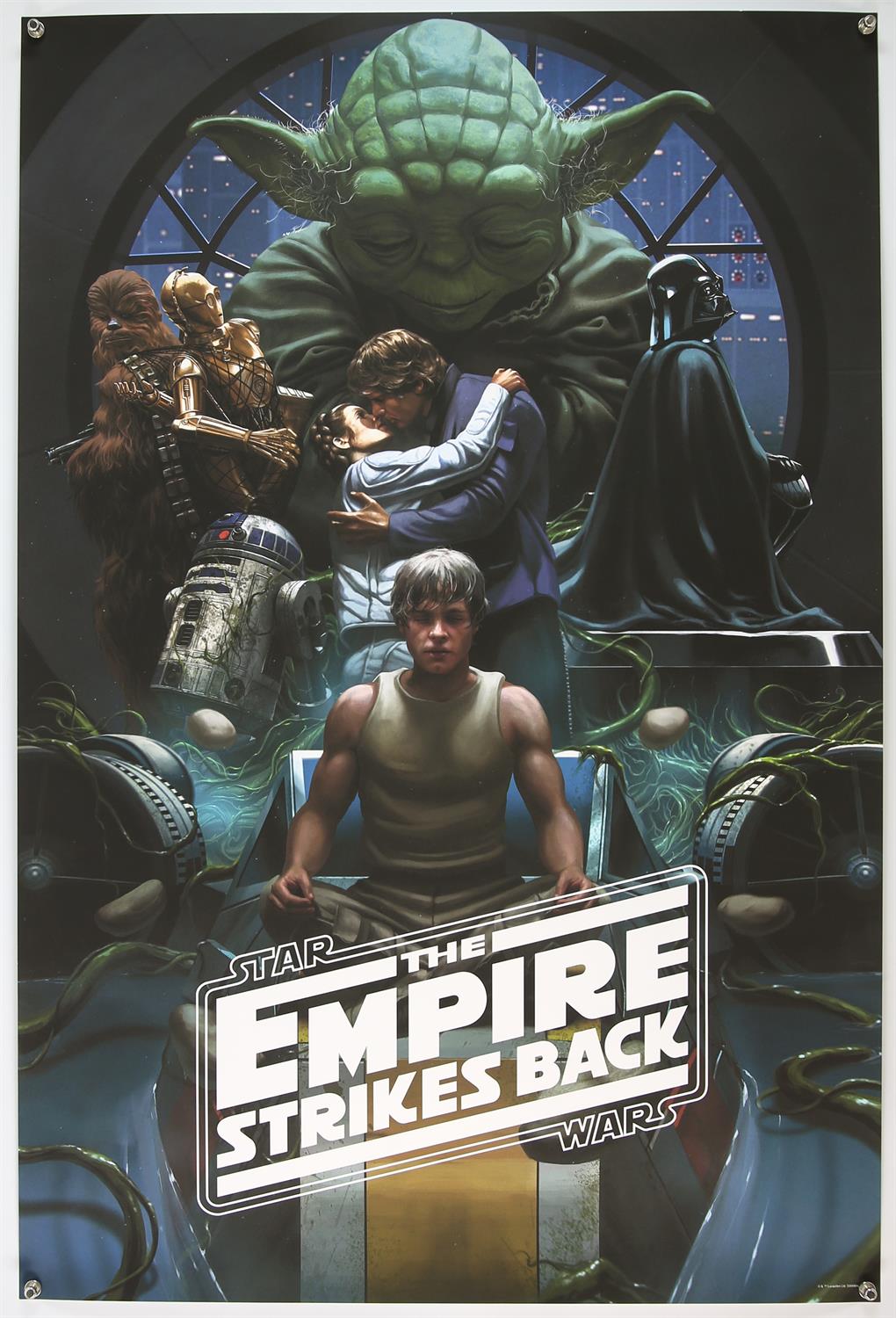 Star Wars The Empire Strikes Back (1980) Mondo style limited edition print, hand numbered, rolled,