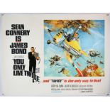 James Bond You Only Live Twice (1967) British Quad film poster, Style B 'Little Nellie',