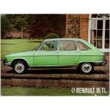 Renault 16 TS c1967 original factory poster, rolled, approx 40 x 30 inches.