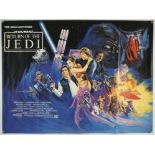Star Wars The Return Of The Jedi (1983) British Quad film poster, artwork by Josh Kirby,