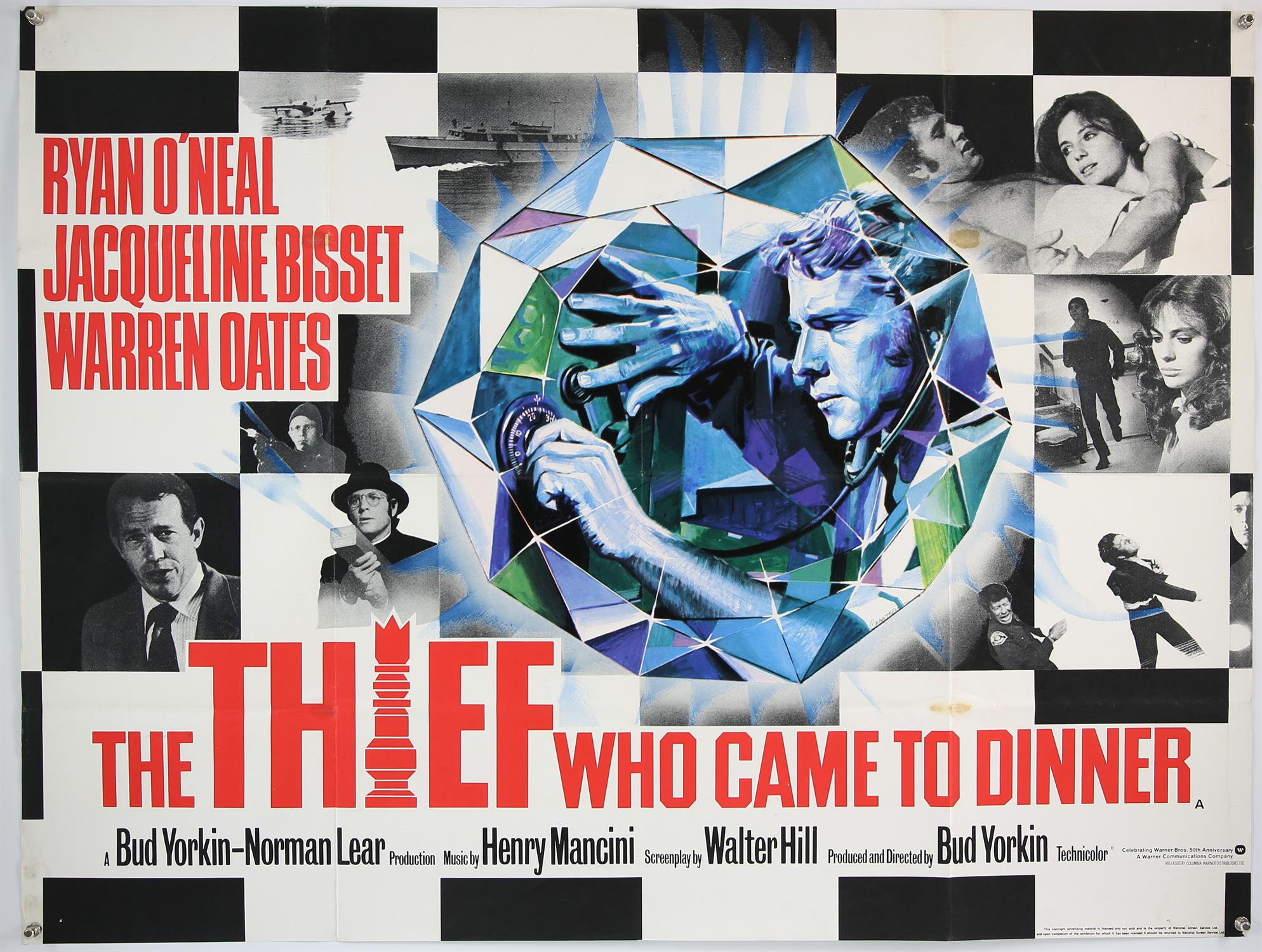 Ten British Quad film posters with artwork by Tom Chantrell including The Double Man (1967), - Image 3 of 3