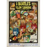 The Beatles Yellow Submarine (1968) Italian 4 Foglio film poster, Apple Films, United Artists,
