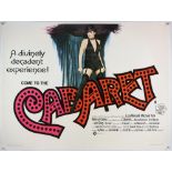 Cabaret (1972) British Quad film poster, pre-WWII musical set in Nazi Germany, starring Liza