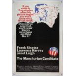 The Manchurian Candidate (1962) US One Sheet film poster, starring Frank Sinatra & Janet Leigh,