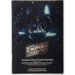 Star Wars The Empire Strikes Back (1980) European Royal Charity Premiere brochure from Odeon