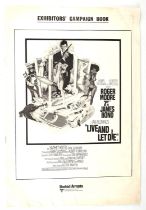 James Bond Live and Let Die (1973) UK Exhibitors' Campaign Book (no cuts), 10 x 14.5 inches.