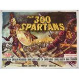 The 300 Spartans (1962) British Quad film poster, artwork by Tom Chantrell, 20th Century Fox,