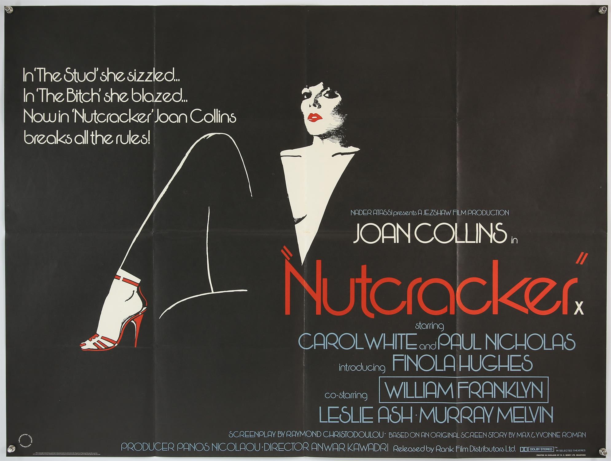 Hussy (1980) and Nutcracker (1982) British Quad film posters for the British dramas with the former - Image 2 of 2