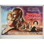 Dr Zhivago (R-1970's) British Quad film poster for this epic starring Omar Sharif & Julie Christie,