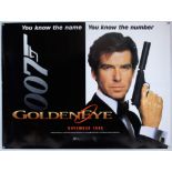 James Bond GoldenEye (1995) Advance British Quad film poster, rolled, 30 x 40 inches.