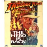 Indiana Jones and the Temple of Doom - Two video posters and a fold out poster for Raiders of the