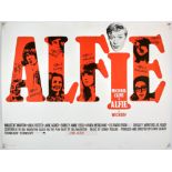 Alfie (1966) British Quad film poster, starring Michael Caine and Shelley Winters, folded,