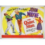 The Quiet Man (R-1957) British Quad film poster, directed by John Ford and starring John Wayne,