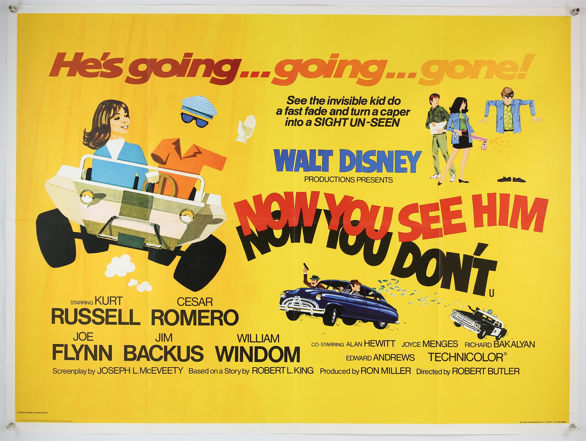 20 Walt Disney British Quad film posters, Born to Sing, Condorman, Herbie Goes Bananas, Lion King, - Bild 2 aus 3