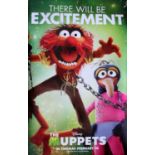 The Muppets (2011) Vinyl cinema banner for the Disney classic, rolled, 60 x 80 inches.