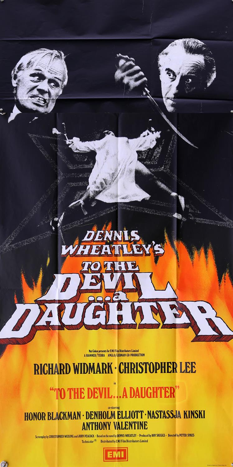 To The Devil A Daughter (1976) UK Three Sheet film poster, starring Christopher Lee, Hammer / Terra,