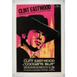 Coogan's Bluff (1968) US One Sheet film poster, starring Clint Eastwood, linen backed,