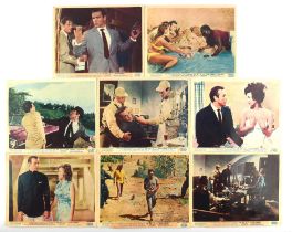 James Bond Dr. No (1962) Set of 8 Front of house cards, with snipes, flat, 10 x 8 inches (8).