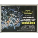 James Moonraker (1979) British Quad film poster, starring Roger Moore, linen backed, 30 x 40 inches.