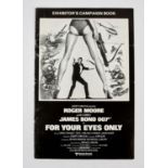 James Bond For Your Eyes Only (1981) UK Exhibitors' Campaign Book (cuts), 10 x 15 inches.