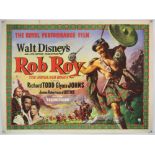 REVISED ESTIMATE: Two Walt Disney's British Quad film posters for Rob Roy (1953) and The Sword and