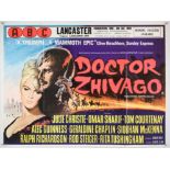 Dr Zhivago (1965) British Quad film poster for this epic starring Omar Sharif & Julie Christie,