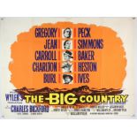 Three British Quad film posters, Von Ryan's Express, The Big Country, The Train, rolled / folded,