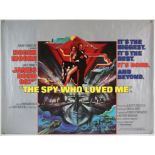 James Bond The Spy Who Loved Me (1977) British Quad film poster for the 10th entry in the James