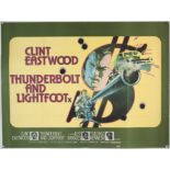 Three British Quad film posters from the 1970’s including Thunderbolt and Lightfoot (1974),