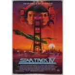 Star Trek IV (1986) One Sheet film poster, artwork by Bob Peak, rolled, 27 x 40 inches.